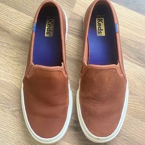 Brown leather Keds. Women’s size 7.5.